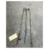 3 Pcs - Fireplace Pokers - Branding Iron