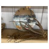 Native American Mirrored Clock - Feathers