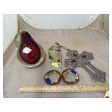 Cross Dï¿½cor - Venetian Glass Pear - Mineral Pcs