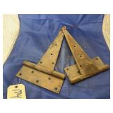 2 Pcs - Large Old Hinges