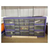 Plastic Organizing Drawers w/Office Supplies