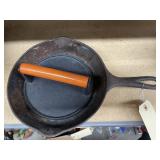 Cast Iron Hamburger Press & Wagonerware #6