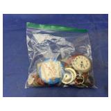 Bag of Tins - Buttons - Westclock Pocket Watch