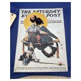 Saturday Evening Post Single Sided Metal Sign