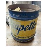 Grapette Flavor Metal Bucket