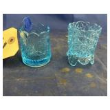 2 - Glass Toothpick Holders