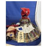 2 Pcs - Black Americana Cloth Dolls