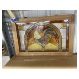 Framed Stained Glass Window 21"x14"