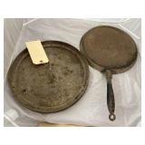 Wagnerware #6 Flat Skillet w/Cast Iron 12" Lid