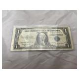 1935-H Rare Silver Certificate $1 Bill