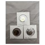 3 Pcs - Steel Cent War Set 1943