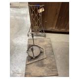 Vintage Cast Iron Piece & Cast Iron Lard Press