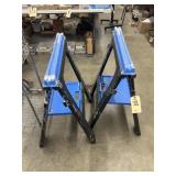 Pair Plastic Folding Sawhorses