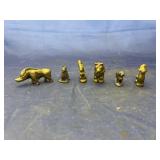 Bag of Brass Figurines