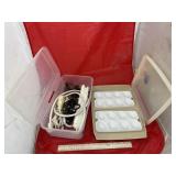Power Strips - Elec Cords - Tupperware Egg Dish