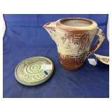 2 - Frankoma Pottery Pcs - Trivet & Pitcher