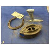 Horse Shoe - Sad Iron - Hood Ornament