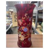 Italian Red Glass Vase