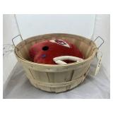 Wooden Berry Basket - Plush Chiefï¿½s Helmet
