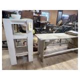 Wood Bench 48"L x 16"W x 20"H & Wood Shelf