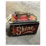 Shoe Shine Box w/Accs
