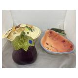 Cookie Jar - Fruit Tray w/Dip Bowl - Soup Bowl