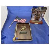 USMC Collector Plate - American Flag