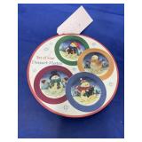 4 - Snowman Dessert Plates