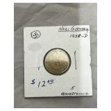 1938 D Nazi Coin