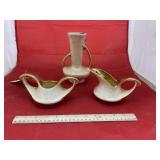 China 22Kt Gold Teapot - Sugar - Cracked Creamer