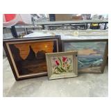 3 Pcs - Framed/Matted Wall Art