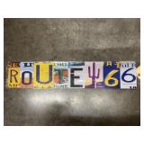 Metal Single Sided Sign Route 66