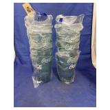12 - Plastic Coca Cola Glasses - NEW