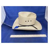 Sz 6-5/8 Western Style Straw Hat