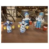 2 Swiss Figurines w/Milk Buckets