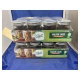 2 Boxes Ball Wide Mount Pint Jars - NEW