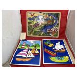 3 - Kids Playskool Puzzles