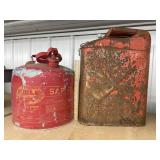 2 - Vintage Metal Fuel Cans