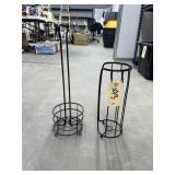 2 - Metal Toilet Tissue Storage/Stands