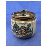 Dunhill Glazed Pottery Crock w/Lid