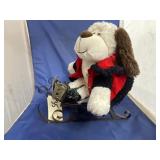 Home Dï¿½cor - Metal Sled w/Plush Dog