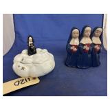 2 Pcs - Catholic Ceramic Dï¿½cor