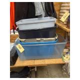 5 - Plastic Totes - no lids