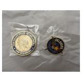 Oklahoma Centennial Coin & Pin