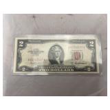 Red Seal $2 Bill - Fine