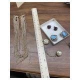 Vintage Clip On Earrings - Necklace