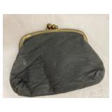 Leather Coin Purse w/Coins $1.25