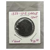 1850 US Large Cent - Very Good