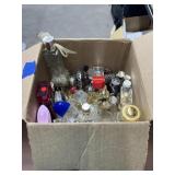 Box of Assorted Perfume Bottles