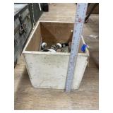 Wooden Crate w/Vintage Door Knobs